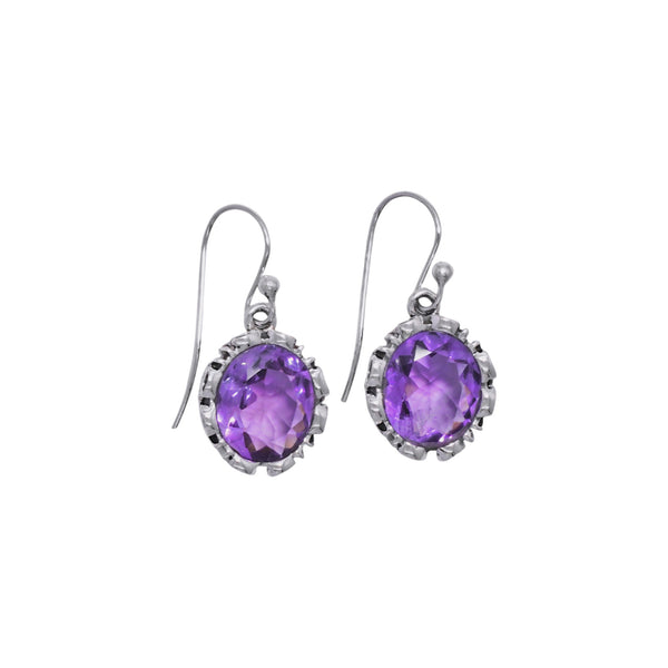 Sterling Silver Amethyst Earrings SSER65