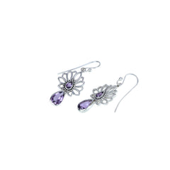 Sterling Silver Amethyst Earrings SSER208