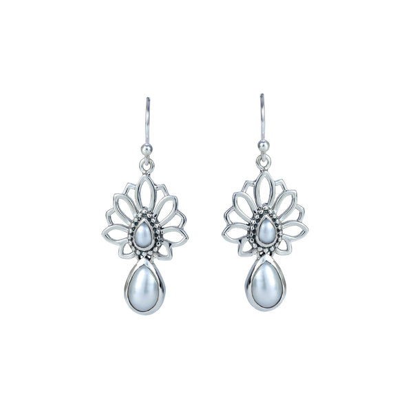 Sterling Silver Pearl Earrings SSER208