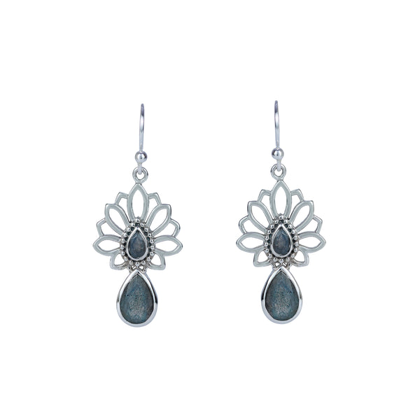 Sterling Silver Labradorite Earrings SSER208