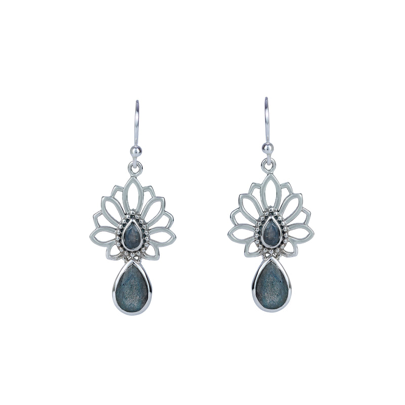 Sterling Silver Labradorite Earrings SSER208