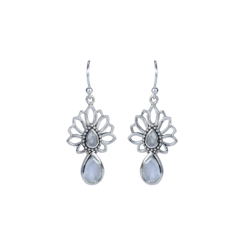 Sterling Silver Moonstone Earrings SSER208