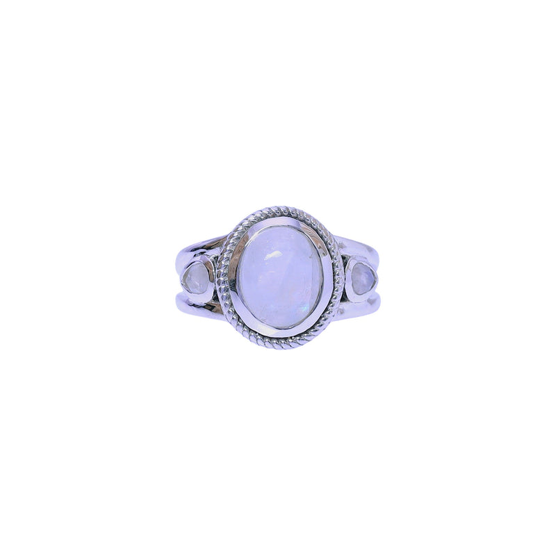 Sterling Silver Moonstone Ring SSR421