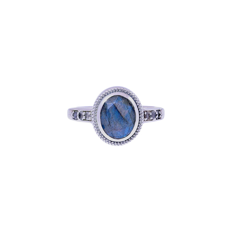 Sterling Silver Labradorite Ring SSR430