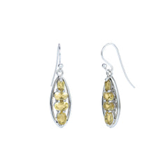 Sterling Silver Citrine Earrings SSER227