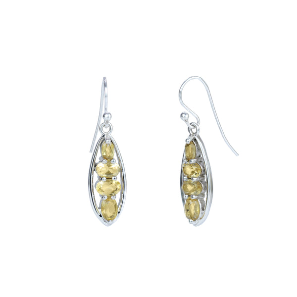 Sterling Silver Citrine Earrings SSER227