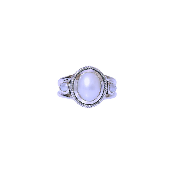 Sterling Silver Pearl Ring SSR421