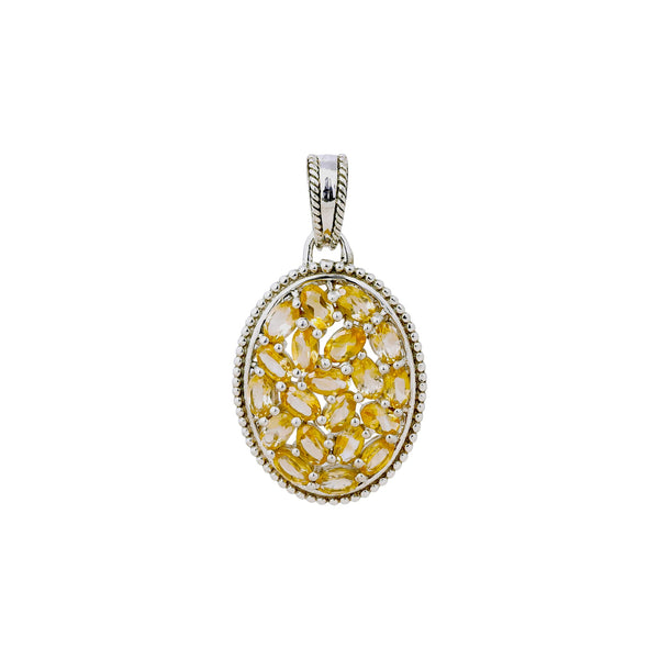 Sterling Silver Citrine Pendant SSP85