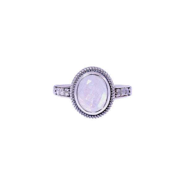 Sterling Silver Moonstone Ring SSR430