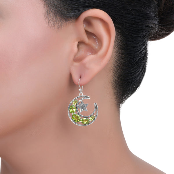Sterling Silver Peridot Earrings SSER246
