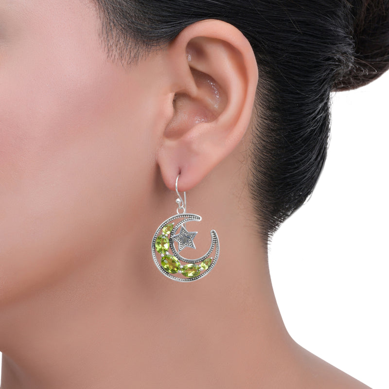Sterling Silver Peridot Earrings SSER246