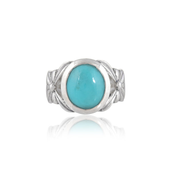 925 Sterling Silver Turquoise Ring SSR411