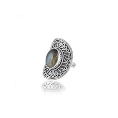 Sterling Silver Labradorite Ring SSR378