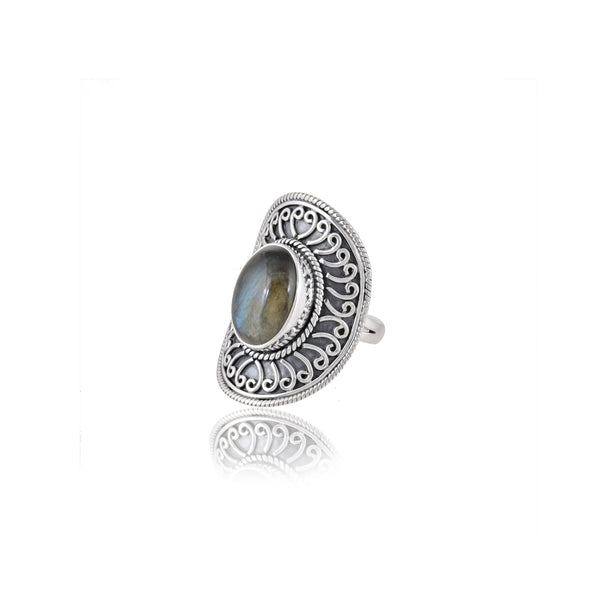 Sterling Silver Labradorite Ring SSR378