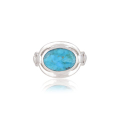 Sterling Silver Blue Mohave Turquoise Ring SSR391