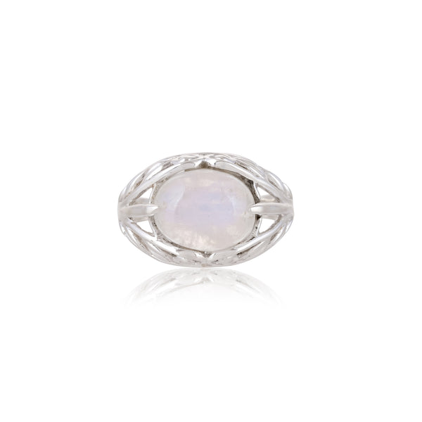Sterling Silver Moonstone Ring SSR382