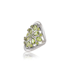Sterling Silver Peridot Ring SSR397