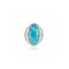 Sterling Silver Blue Mohave Turquoise Ring SSR394