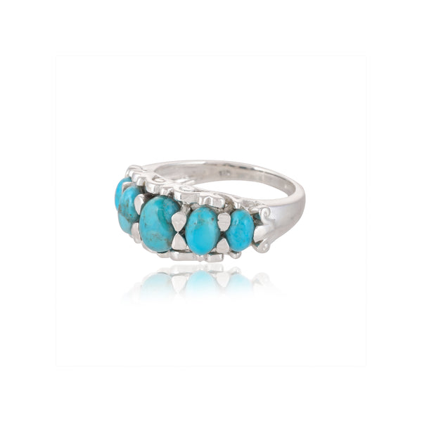 Sterling Silver Blue Mohave Turquoise Ring SSR373