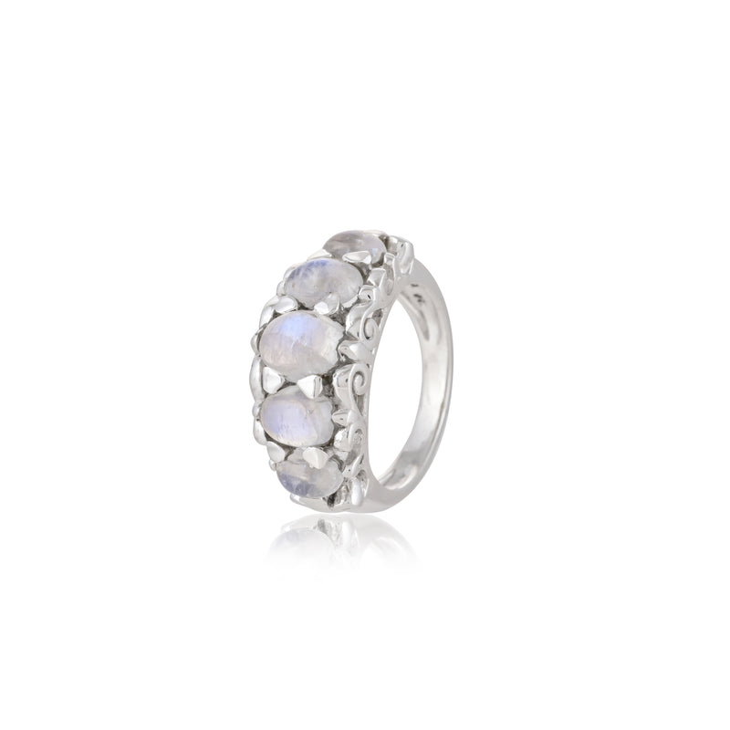 Sterling Silver Moonstone Ring SSR373