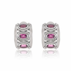 Sterling Silver Rhodolite Earrings SSER261