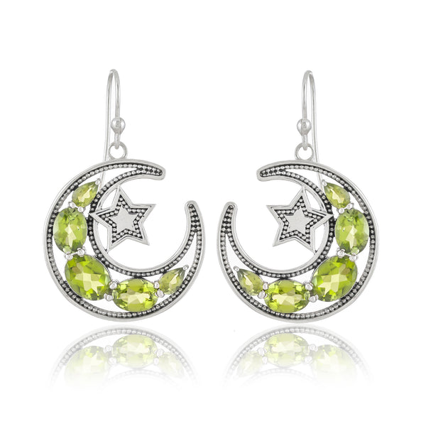 Sterling Silver Peridot Earrings SSER246