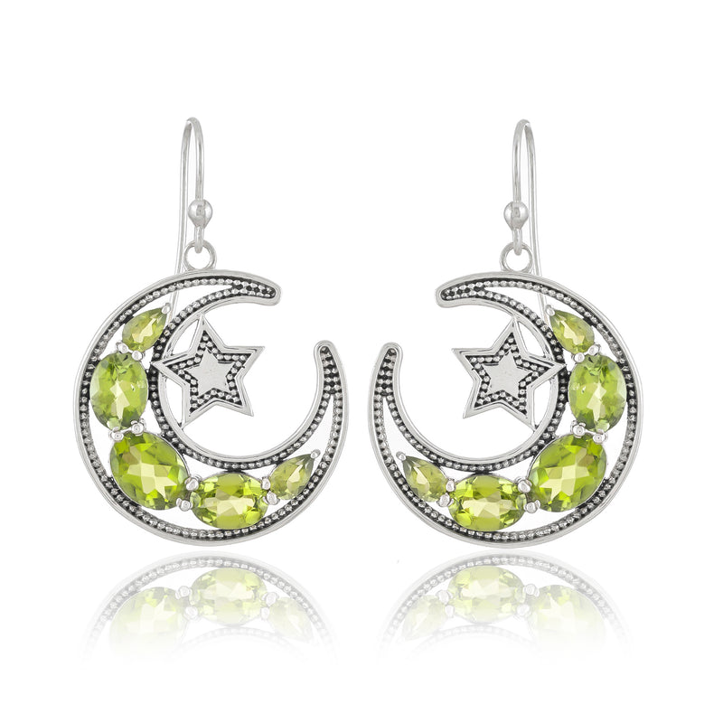 Sterling Silver Peridot Earrings SSER246