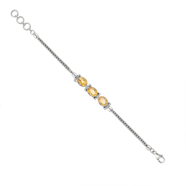 Sterling Silver Citrine Bracelet SSBR97
