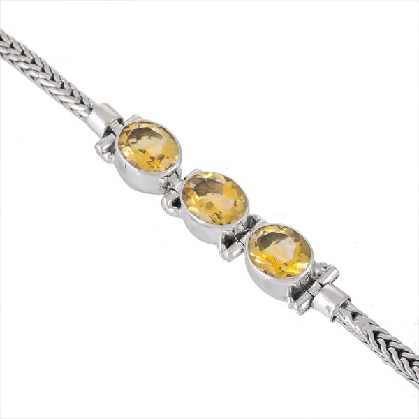 Sterling Silver Citrine Bracelet SSBR97