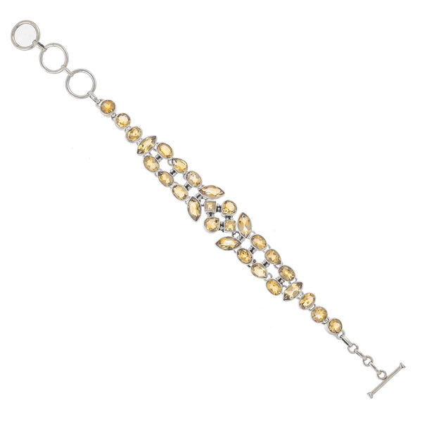 Sterling Silver Citrine Bracelet SSBR105