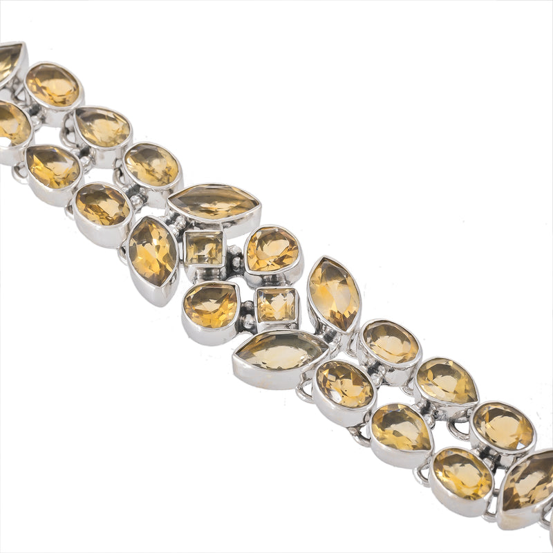 Sterling Silver Citrine Bracelet SSBR105