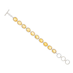 Sterling Silver Citrine Bracelet SSBR109