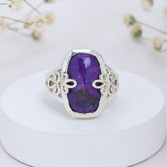 Sterling Silver Purple mohave turquoise Ring SSR405