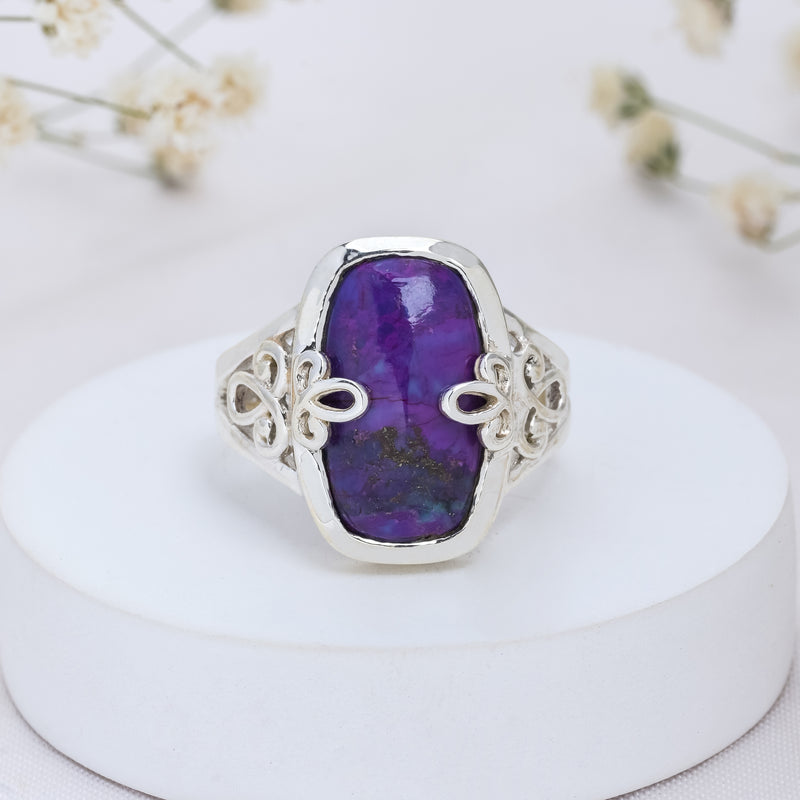 Sterling Silver Purple mohave turquoise Ring SSR405