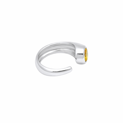 Sterling Silver Citrine Ring SSR302