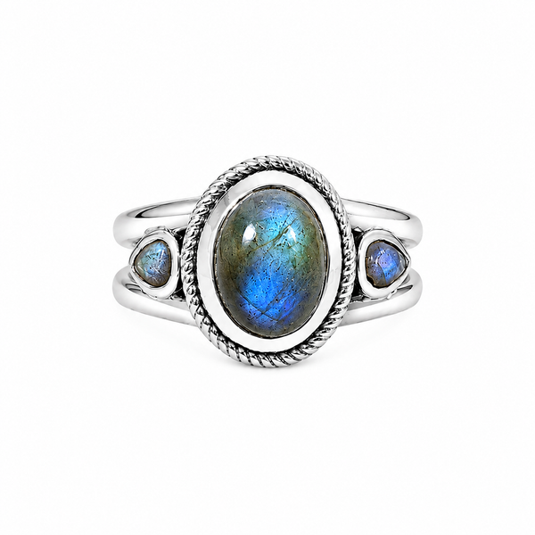 Sterling Silver Labradorite Ring SSR421