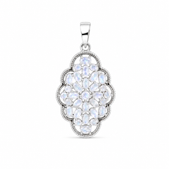 Sterling Silver Moonstone Pendant SSP234