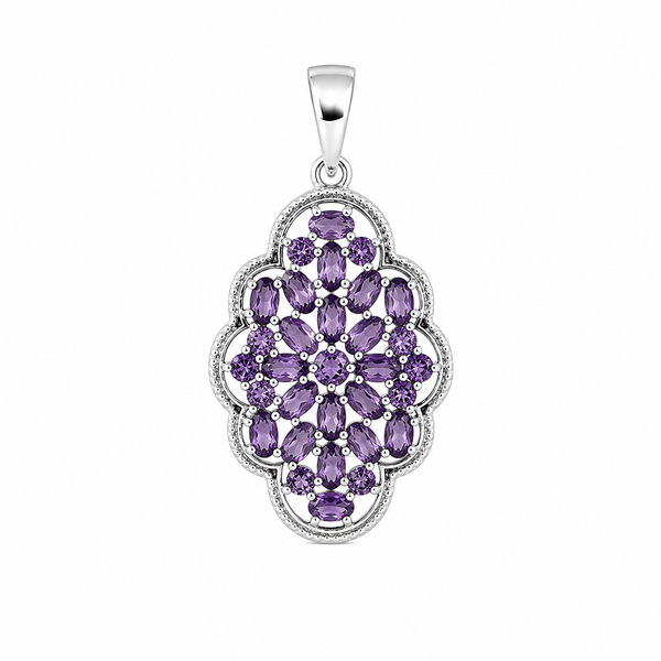 Sterling Silver Amethyst Pendant SSP234