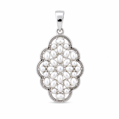 Sterling Silver Pearl Pendant SSP234