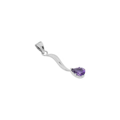 Sterling Silver Amethyst Pendant SSP130