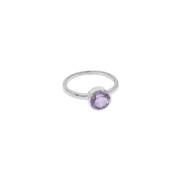 Sterling Silver Amethyst Ring SSR90