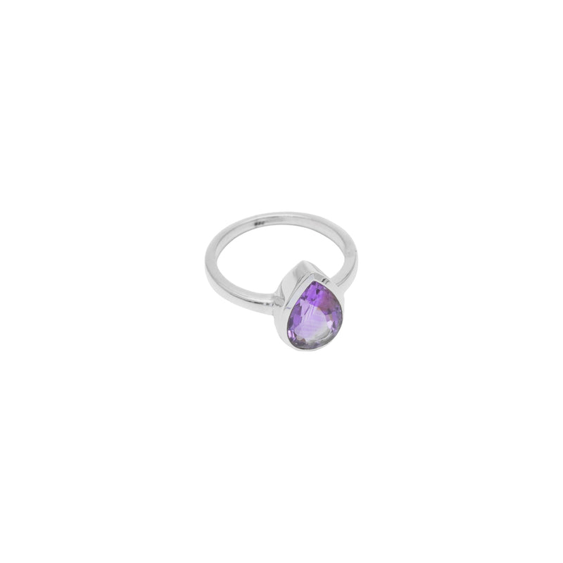 Sterling Silver Amethyst Ring SSR92