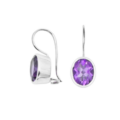 Sterling Silver Amethyst Earrings SSER74
