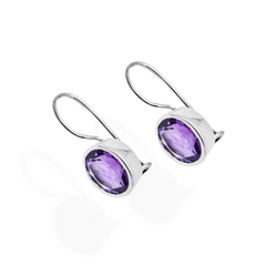 Sterling Silver Amethyst Earrings SSER74