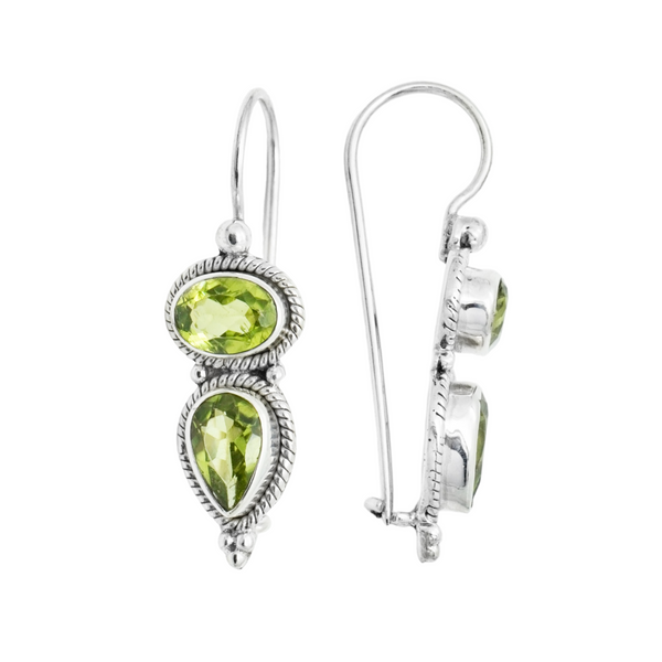 Sterling Silver Peridot Earrings SSER75