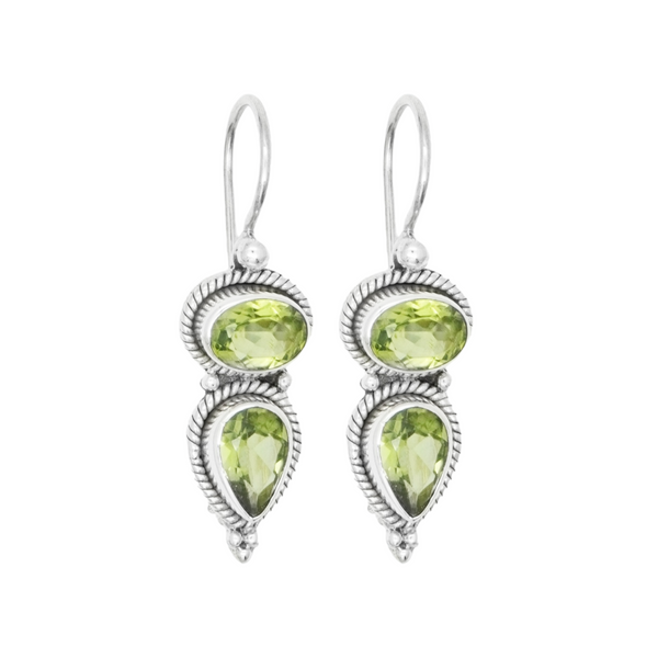 Sterling Silver Peridot Earrings SSER75