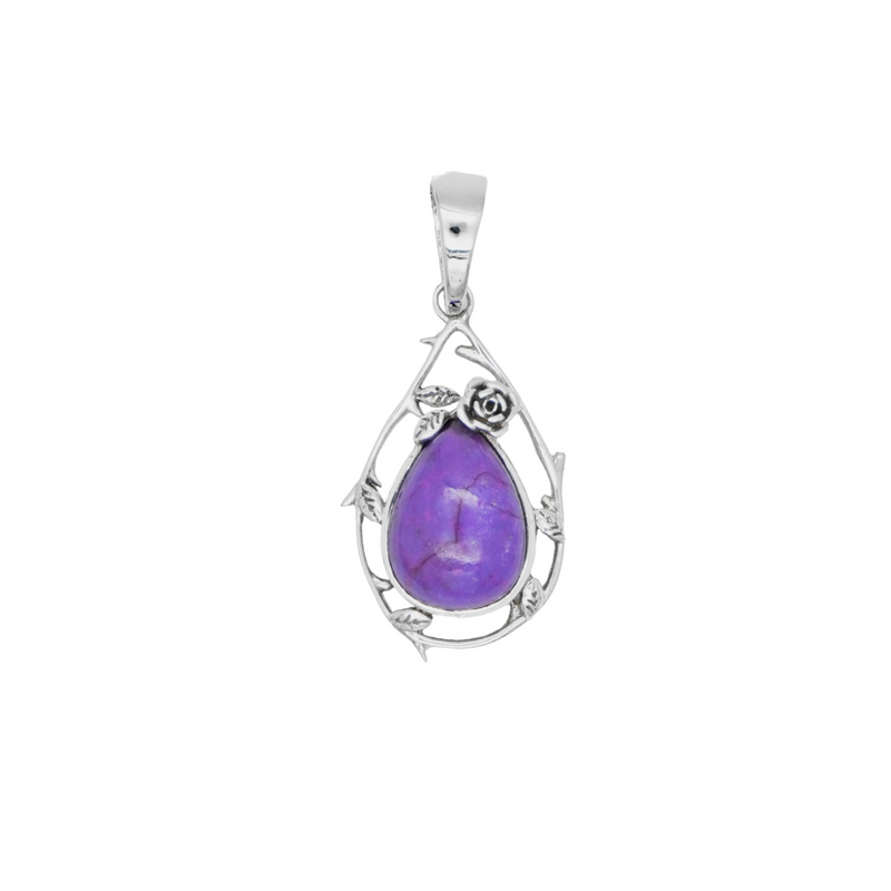 Sterling Silver Purple Mohave Turquoise Pendant SSP11