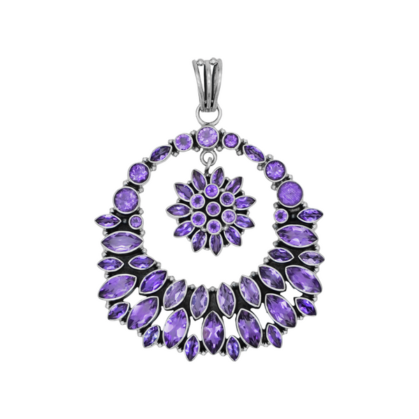 Sterling Silver Amethyst Pendant SSP167