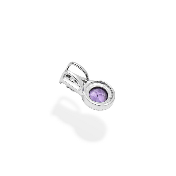 Sterling Silver Amethyst & Blue Topaz Pendant SSP200