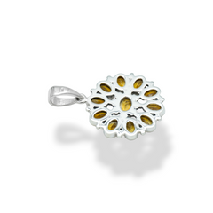 Sterling Silver Citrine Pendant SSP193